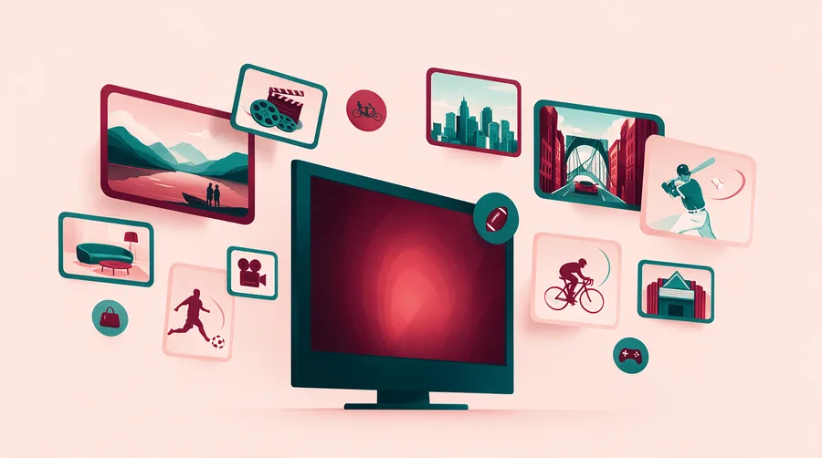 IPTV Profesional content library — VOD, sports, live TV